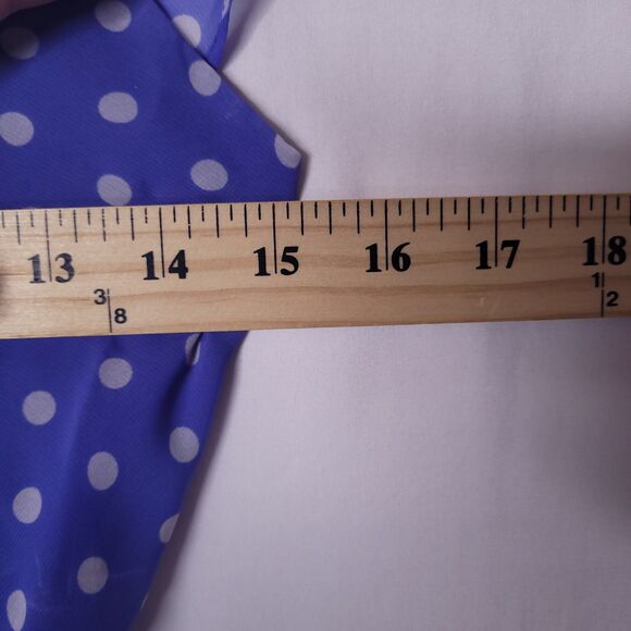 Lovers + Friends Maxi Dress Small Polka Dot Blue, White Ruffle NWOT - Picture 4 of 7